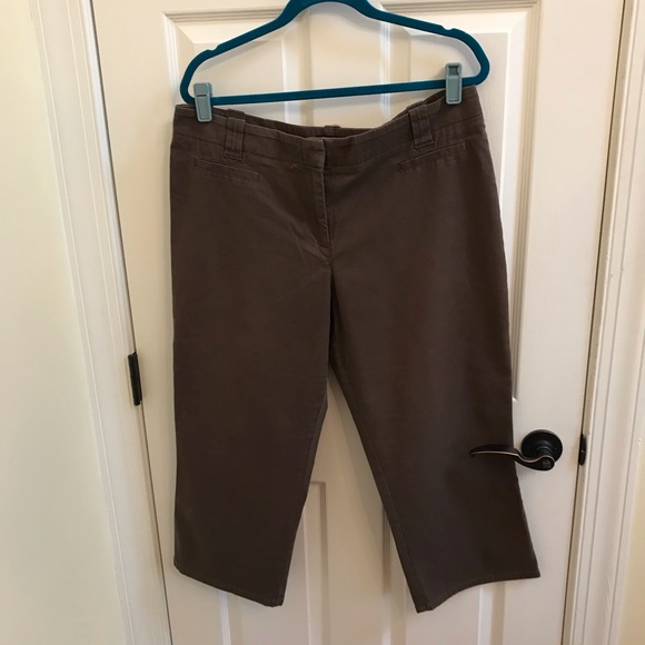 NY & Co Brown Capris Size 16 - Picture 2 of 5